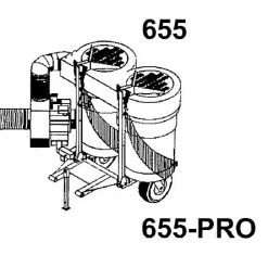 Trac Vac 655 Lawn Mower Bagger Vacuum Pull Behind 6.5 hp Briggs 7 Trac Vac 655 Lawn Mower Bagger Vacuum Pull Behind 6.5 hp Briggs -Lawn Mowers Sales Shop 655