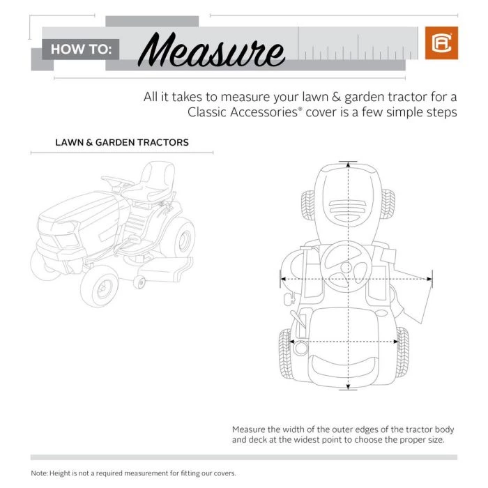 Classic Accessories Universal Lawn Tractor Cover Black 5 Classic Accessories Universal Lawn Tractor Cover Black - Image 3