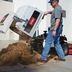 Lawn Mowers Sales Shop -Lawn Mowers Sales Shop hopper dump in action