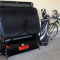 Brinly STS-427LXH-A Lawn Sweeper 42" Tow Behind 20 Cubic Feet -Lawn Mowers Sales Shop sts 427lxh closelook2 zoom